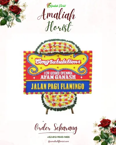 Bunga Papan Congratulation di Taban